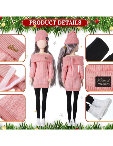 Set de Ropa para Muñeca Geyoga 12 Piezas 30 cm