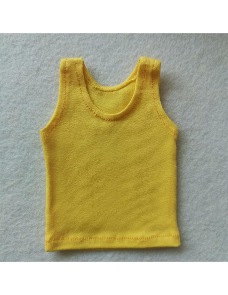 Ropa para muñecos SSbeauty M Chaleco Rojo y Amarillo 1/6