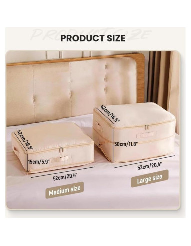 Organizador de Compresión OFY XL Azul para Ropa y Edredones