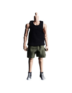 Camiseta Deportiva Muñeca Meetoget 1/12 Negra Casual