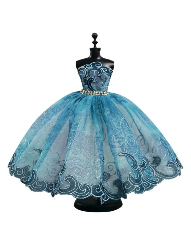Vestido de Ballet para Muñeca 11.5" HWKJ Tutu Azul