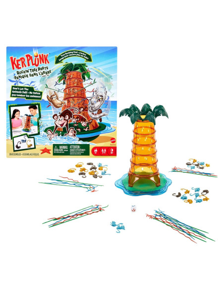 Juego de Fiesta del Árbol Rockin' Mattel Kerplunk Animales