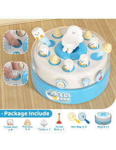 Juego de Mesa Inodoro Giratorio BLF FUN para Niños 3 a 6 Años 2