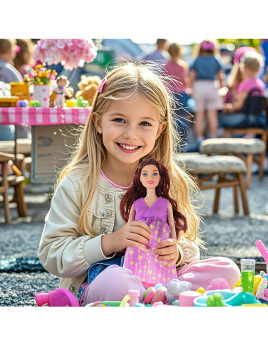 Paquete de 3 muñecas embarazadas Dollbie 29 cm intercambiables