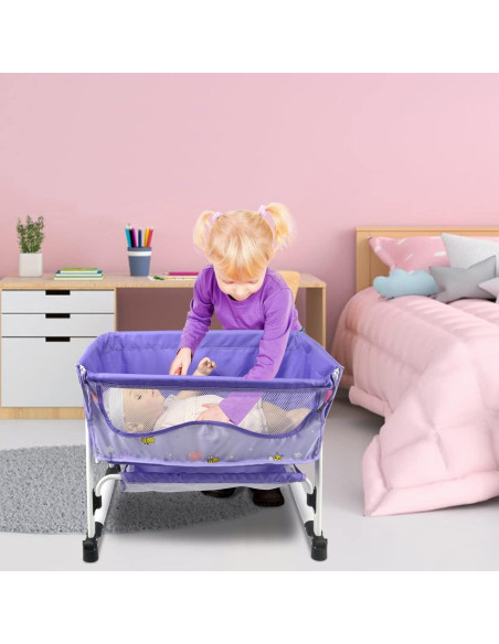 Cama de Muñeca ANIVIA DP601 2 en 1 Cuna y Columpio