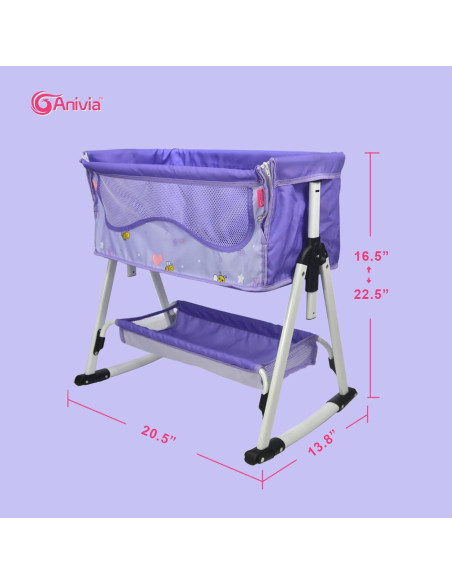 Cama de Muñeca ANIVIA DP601 2 en 1 Cuna y Columpio