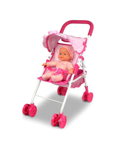 Carrito de Muñecas Anivia DA004L Rosa con Accesorios