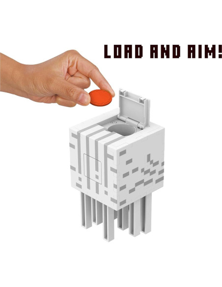 Figura Ghast de Bola de Fuego Mattel Minecraft con 10 Discos