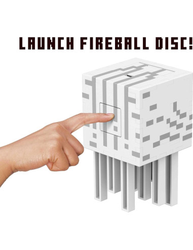 Figura Ghast de Bola de Fuego Mattel Minecraft con 10 Discos