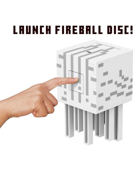 Figura Ghast de Bola de Fuego Mattel Minecraft con 10 Discos