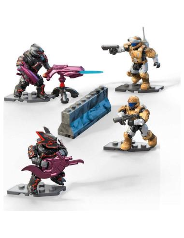 Mega Construx Halo Emboscada ODST 4 Figuras y Accesorios