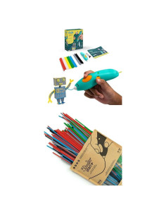 Pluma 3D 3Doodler Start+ con 250 Hilos de Filamento