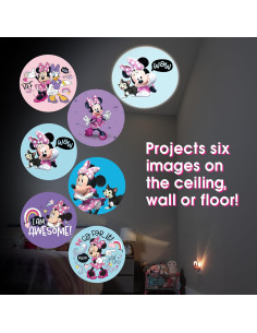 Luz Nocturna LED Minnie Mouse Projectables 57958 2