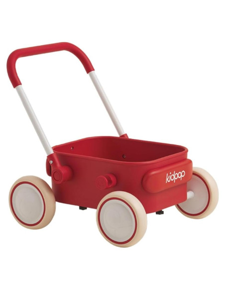 Carrito de Empuje PULA para Bebés 6-12 Meses Rojo
