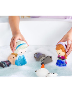 Juego de baño Frozen Disney - 5 figuras y balde colador 2