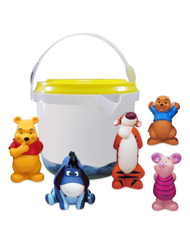 Juego de baño Disney Winnie The Pooh - 5 figuras y balde