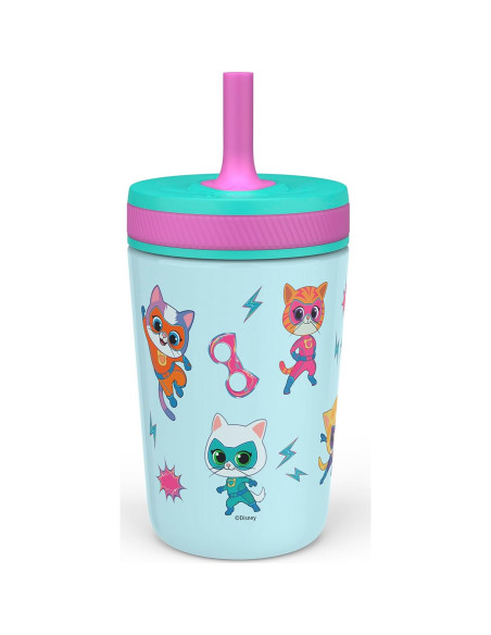 Vaso SuperKitties Zak Designs 12 oz Aislado y a Prueba de Fugas