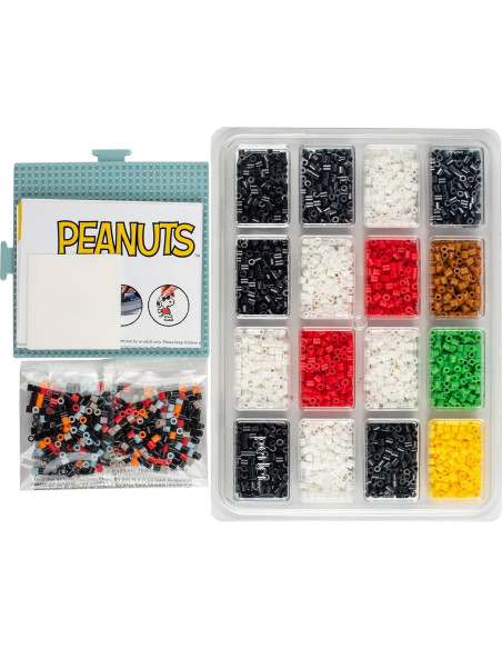 Kit Perler Peanuts 4260 Piezas Snoopy y Woodstock
