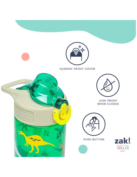 Botella de Agua Zak Designs Sage 480ml Spidey y Amigos