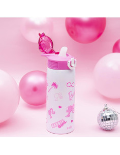 Botella de Agua Infantil Zak Designs Barbie 19oz Acero Inoxidable 2