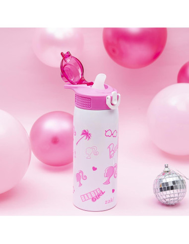 Botella de Agua Infantil Zak Designs Barbie 19oz Acero Inoxidable
