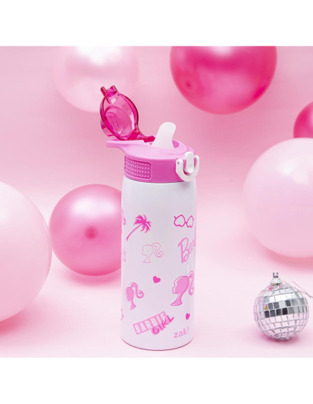 Botella de Agua Infantil Zak Designs Barbie 19oz Acero Inoxidable