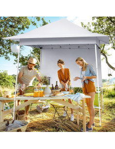 Toldo Pop Up 2.44x2.44m Xeuemtey con 1 Pared Lateral 2