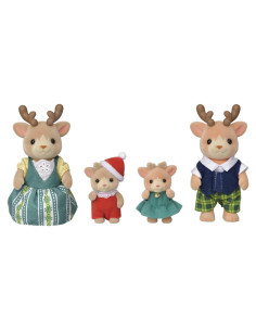 Familia de Renos Calico Critters - Set de 4 Figuras