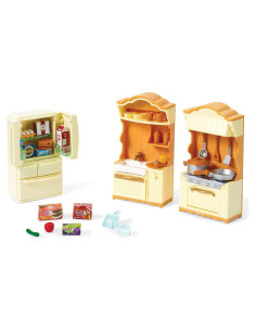 Juego de Cocina Calico Critters - 37 Piezas y Accesorios