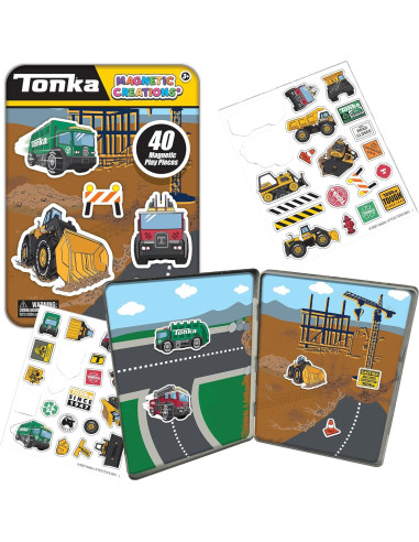 Juego Magnético Tonka Lata 40 Piezas Multicolor