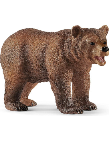 Juego de Animales Schleich Vida Salvaje Oso Grizzly 4 Piezas
