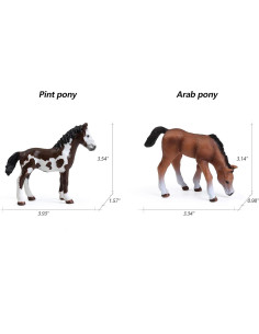 UANDME Set 8 Figuras de Caballos Realistas para Niños 2
