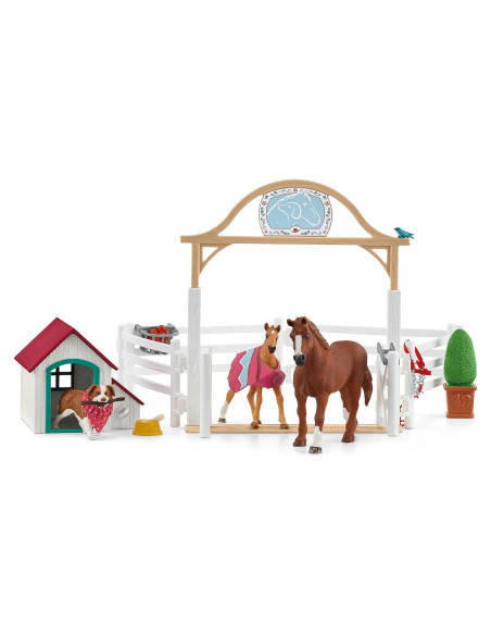 Caballo Club Schleich Hannah y Ruby el Perro 20 Piezas