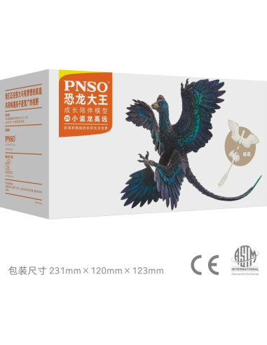Modelo Dinosaurio PNSO 29 Gaoyuan El Microraptor 30cm