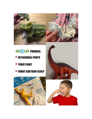 Figura Dinosaurio Brachiosaurus RECUR 32.5cm Juguete Infantil