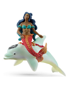 Figura de Sirena Isabelle con Delfín Schleich 14.99x7.87cm