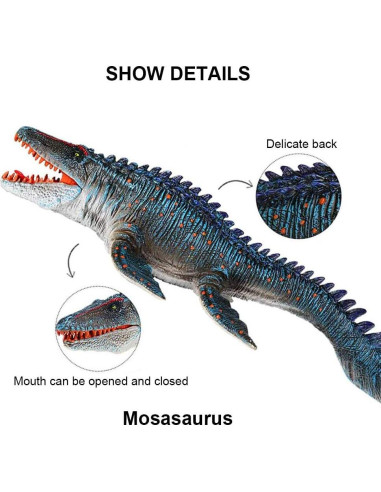 Figura de Dinosaurio Mosasaurus SIENON 34 cm Juguete Educativo