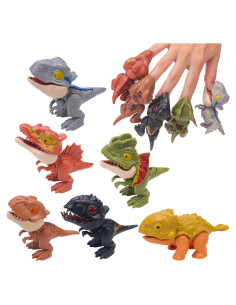 6 Juguetes de Dinosaurios para Dedos - Ledorr - Diversión Segura