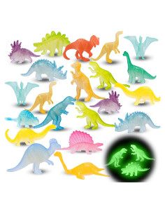 48 Piezas Figuras de Dinosaurios Brillantes AugToy
