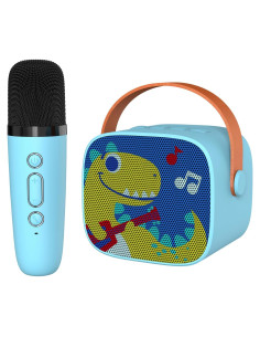 Máquina de Karaoke Snowall Dinosaurio Amarillo Bluetooth