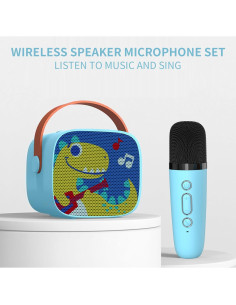 Máquina de Karaoke Snowall Dinosaurio Amarillo Bluetooth 2