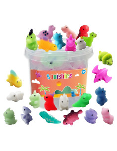 24 Juguetes Mochi Squishy Dinosaurios RUURHUO Antiestrés