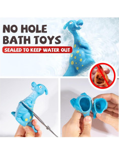 Juguetes de Baño Dinosaurios Hely Cancy 12 Piezas Sin Agujeros 2