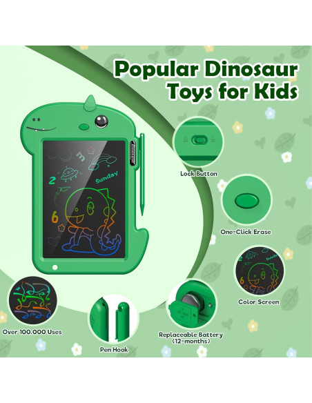 Tableta de Escritura LCD VISATOR 8.8" Verde para Niños Tableta de Escritura LCD VISATOR 8.8" Verde para Niños