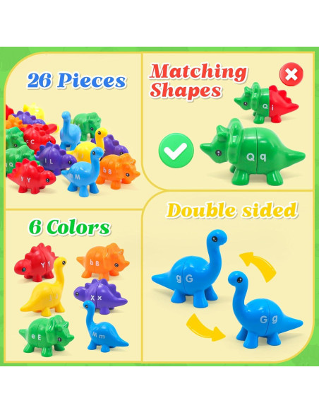 Juego Educativo de Emparejamiento de Letras Ganaj 26 Piezas