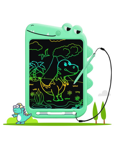 Tableta de Escritura LCD Fullware 10" Verde Dinosaurio