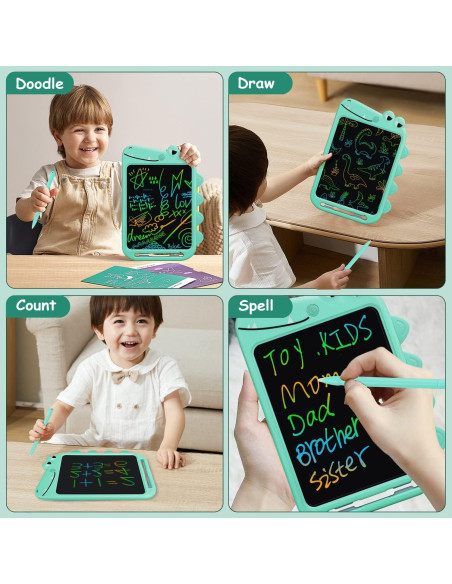 Tableta de Escritura LCD Fullware 10" Verde Dinosaurio Tableta de Escritura LCD Fullware 10" Verde Dinosaurio