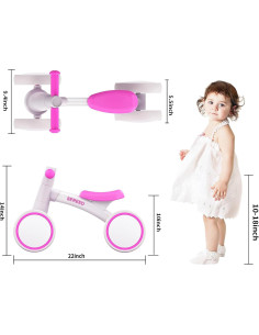 Bicicleta de Equilibrio SEREED UD30 para Bebés 12-24 Meses 2
