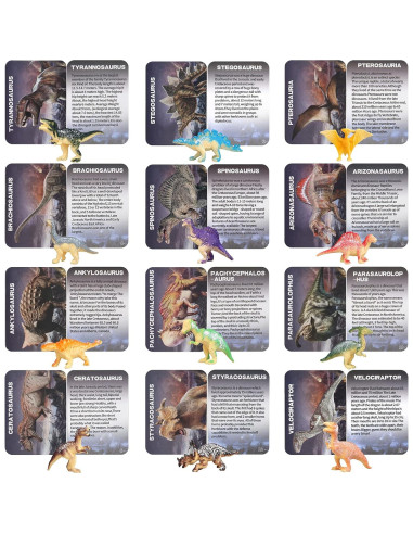 Kit Excavación Huevo Dino Jumbo Woumserta 12 Dinosaurios