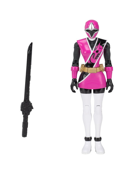 Figura de acción Power Rangers Ninja Steel Ranger Rosa 12 cm